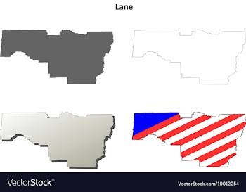 Lane Map Icon Set vector image
