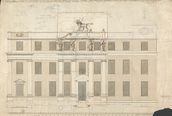 Langley Park, Norfolk: Elevation of the South | Free Photo - rawpixel
