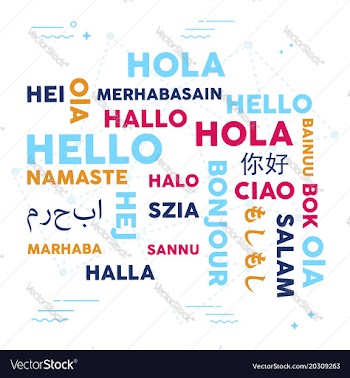  					Language translation concept background vector image														
