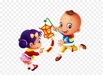 Lantern Cartoon Clip art - People festival 