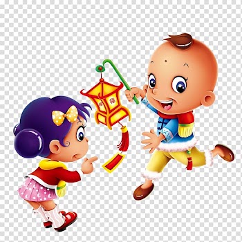 Lantern Cartoon , People festival transparent background PNG clipart