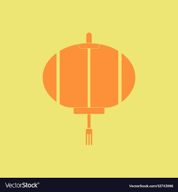 Lantern of Chinese new year vector image