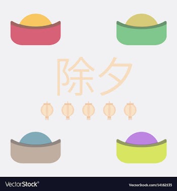 Lantern of chinese new year vector image