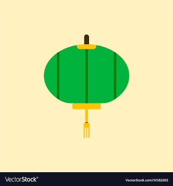 Lantern of chinese new year vector image