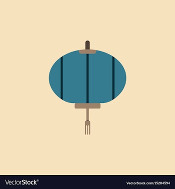 Lantern of chinese new year vector image