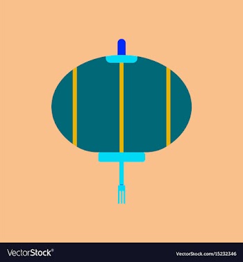 Lantern of chinese new year vector image
