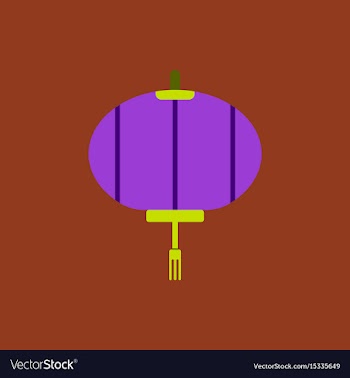 Lantern of chinese new year vector image