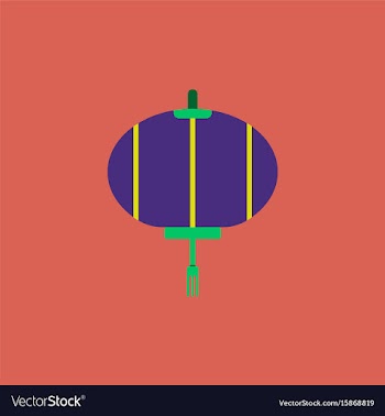 Lantern of chinese new year vector image