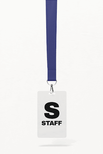 Lanyard card mockup, blue 3D | Free PSD Mockup - rawpixel