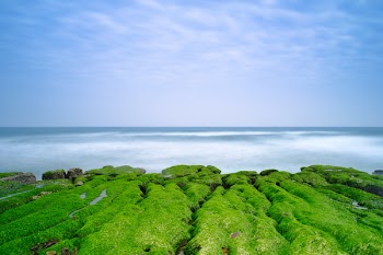 Laomei Green Reef - Taiwan North Coast seasonal features, shot in Shimen District, New Taipei, Taiwan.