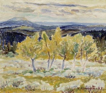 Lapland mountain birches, 1943 | Free Photo - rawpixel