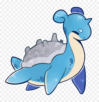 Lapras, Pikachu, Fan Art, Cartoon, Turtle PNG