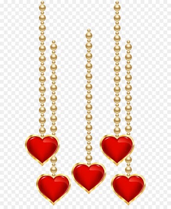 Laptop Clip art - Hanging Decorative Hearts PNG Clip Art 