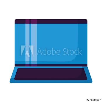 laptop computer device vector illustration