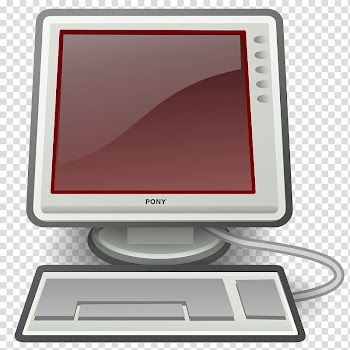 Laptop Computer Icons , Cartoon red white computer screen transparent background PNG clipart