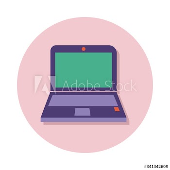 laptop computer line and fill style