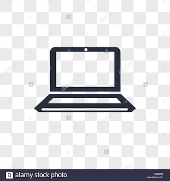 Laptop Computer Vector Icon Isolated On Transparent Background ...