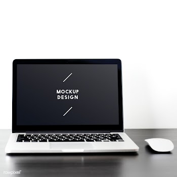 Laptop digital device screen mockup | Free stock psd mockup - 527607