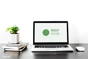 Laptop digital device screen mockup | Free stock psd mockup - 527619