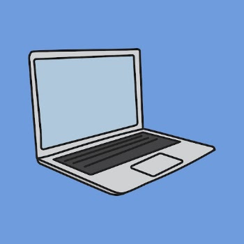 Laptop doodle mockup, cute digital | Free PSD Mockup - rawpixel