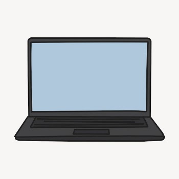 Laptop doodle mockup, cute digital | Free PSD Mockup - rawpixel