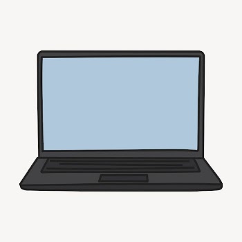 Laptop doodle mockup, cute digital | Free Vector Mockup - rawpixel