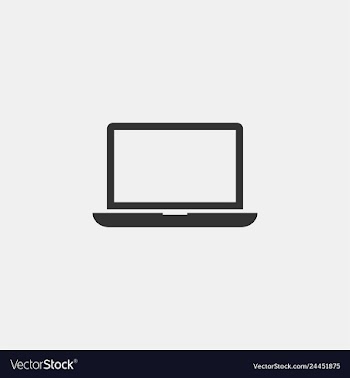 Laptop icon symbol vector image
