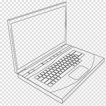 Laptop Line art Drawing , line drawing transparent background PNG clipart