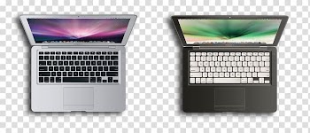 Laptop MacBook Air Macintosh Computer keyboard MacBook Pro, Black and white laptop transparent background PNG clipart