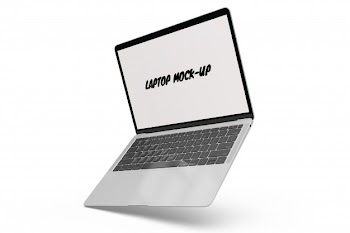 Laptop mock-up isolated Free Psd