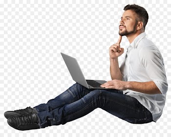 Laptop Responsive web design Computer - thinking man 