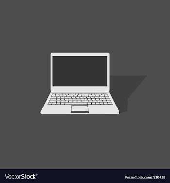 Laptop vector image