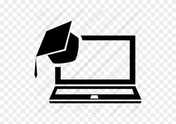 Laptop With A Graduation Cap - E-learning