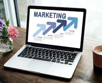 Laptop With Marketing Display