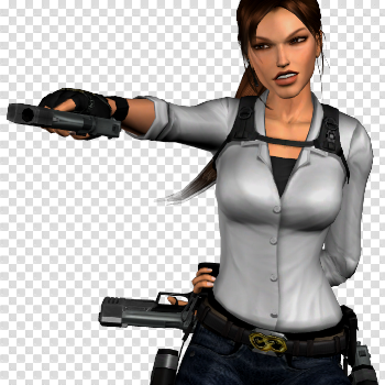 Lara Croft | Tomb Raider With Guns PNG Image - PurePNG | Free ...