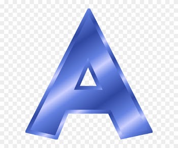 Large Alphabet Letters Clipart - Letter A In Gold