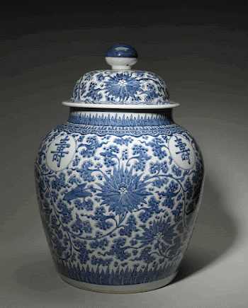 large blue and white jar | Free Photo - rawpixel
