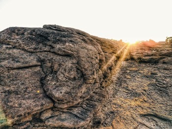 Large Brown Rock Formation