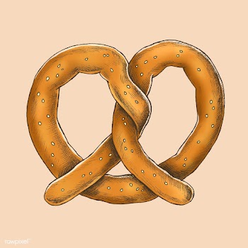 Large German pretzel | Free stock illustration - 1203845
