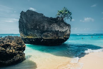 Large Rock on Beach