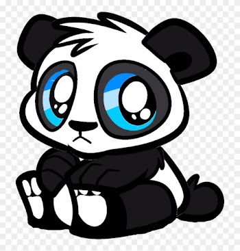 Large Size Of Drawing - Baby Panda Cute Cartoon
