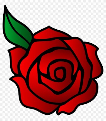 Large Size Of How To Draw A Simple Rose Design With - Cartoon Rose