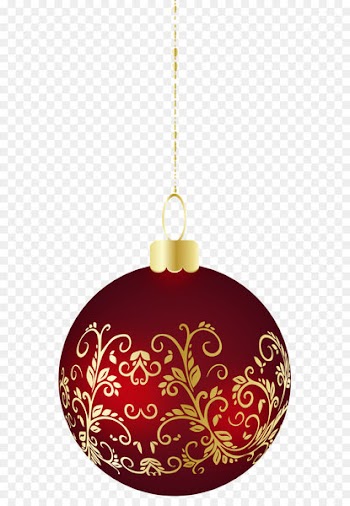 Large Transparent Christmas Ball Ornament PNG Clipart 