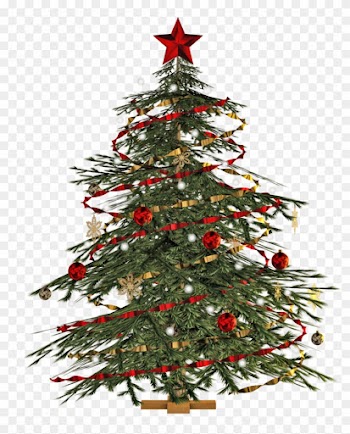 Large Transparent Decorated Christmas Tree Png Clipart - Christmas Tree Images Png