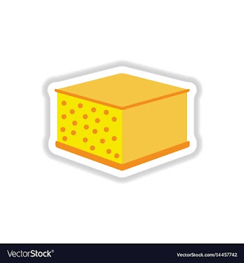 Lasagna sticker vector image