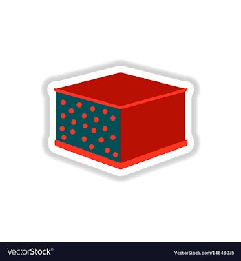 Lasagna sticker vector image
