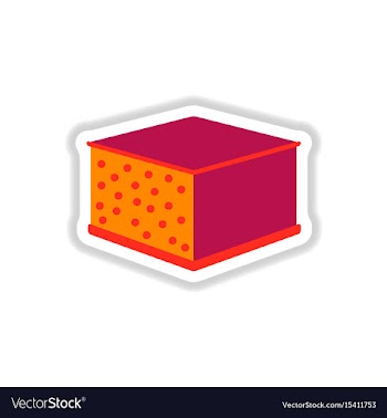 Lasagna sticker vector image