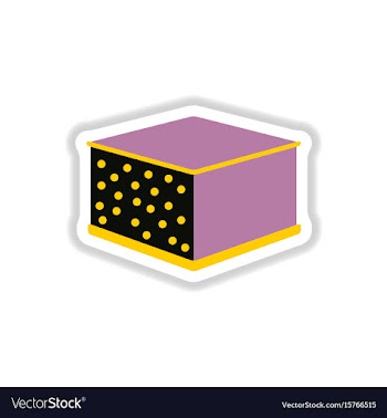 Lasagna sticker vector image