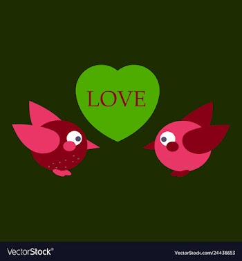 Laser cut template birds in love couple of birds vector image