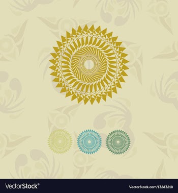 Laser cutting template for greeting cards vector image